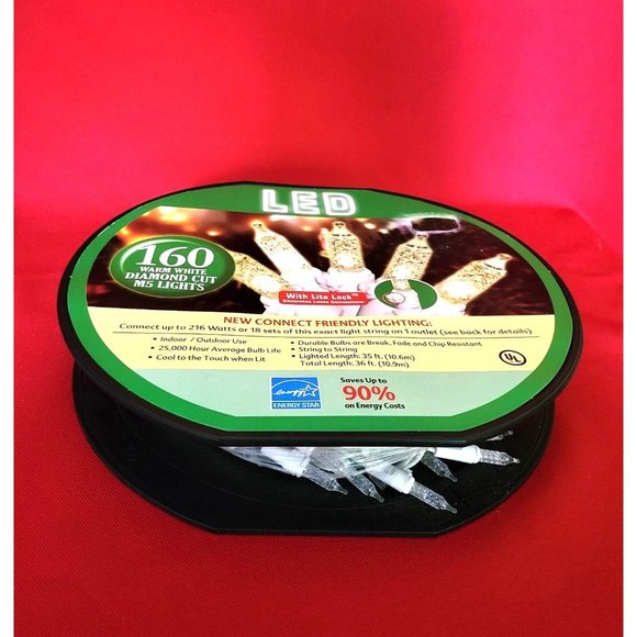 160 M5 MULTI-COLOR WITH WHITE WIRE DIAMOND CUT LED LIGHTS - NEW - Picture 5 of 7